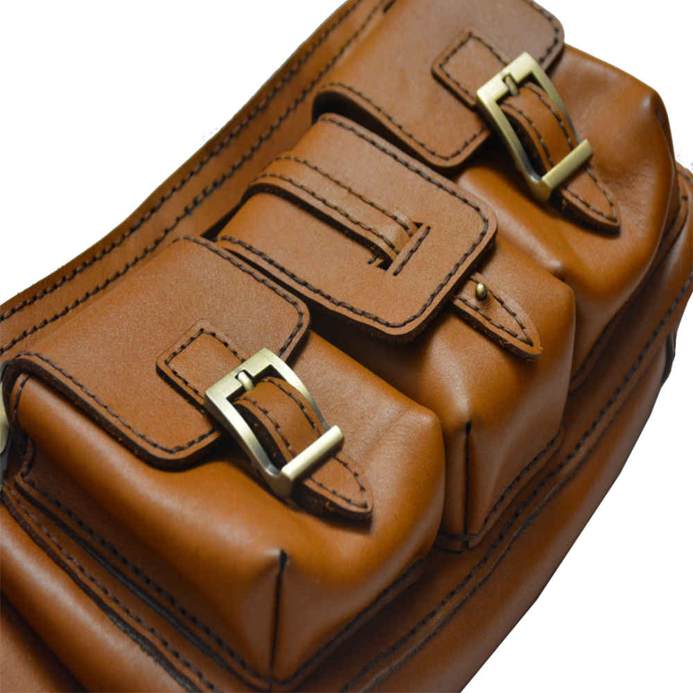 真皮腰包，配可调节腰带（男士款） – 旅行与户外使用佳品