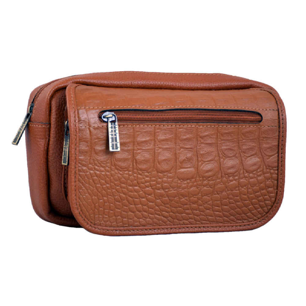 真皮腰包，配可调节腰带 – 日常使用