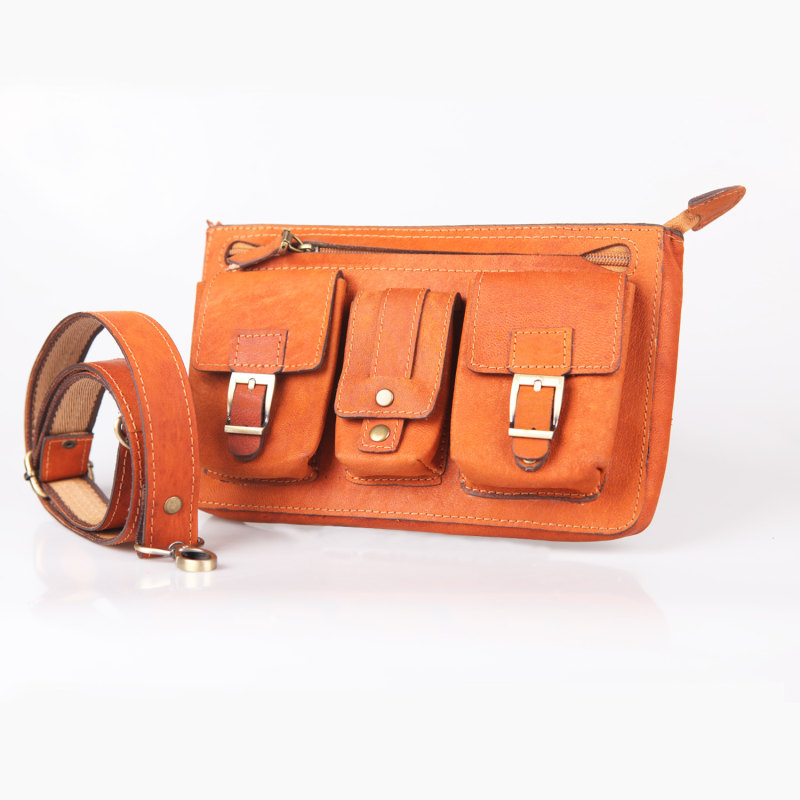 真皮腰包,配可调节腰带(男士款) – 旅行与户外完美之选