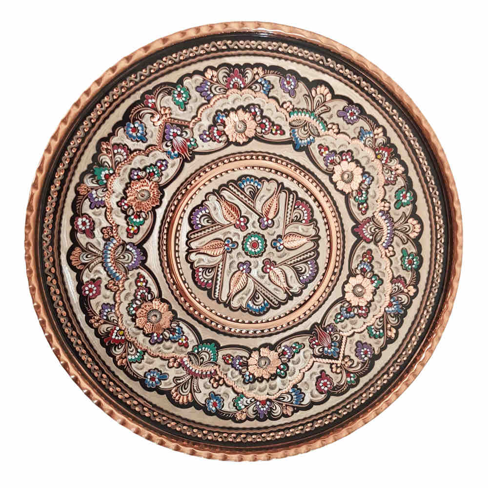 Main image of 装饰铜托盘 波斯手工艺雕刻 Darya（大海）