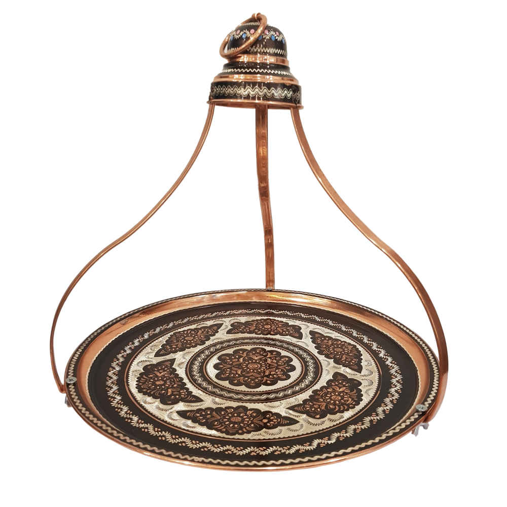 Main image of 装饰性铜托盘——波斯手工雕刻与锤击工艺：Maryam