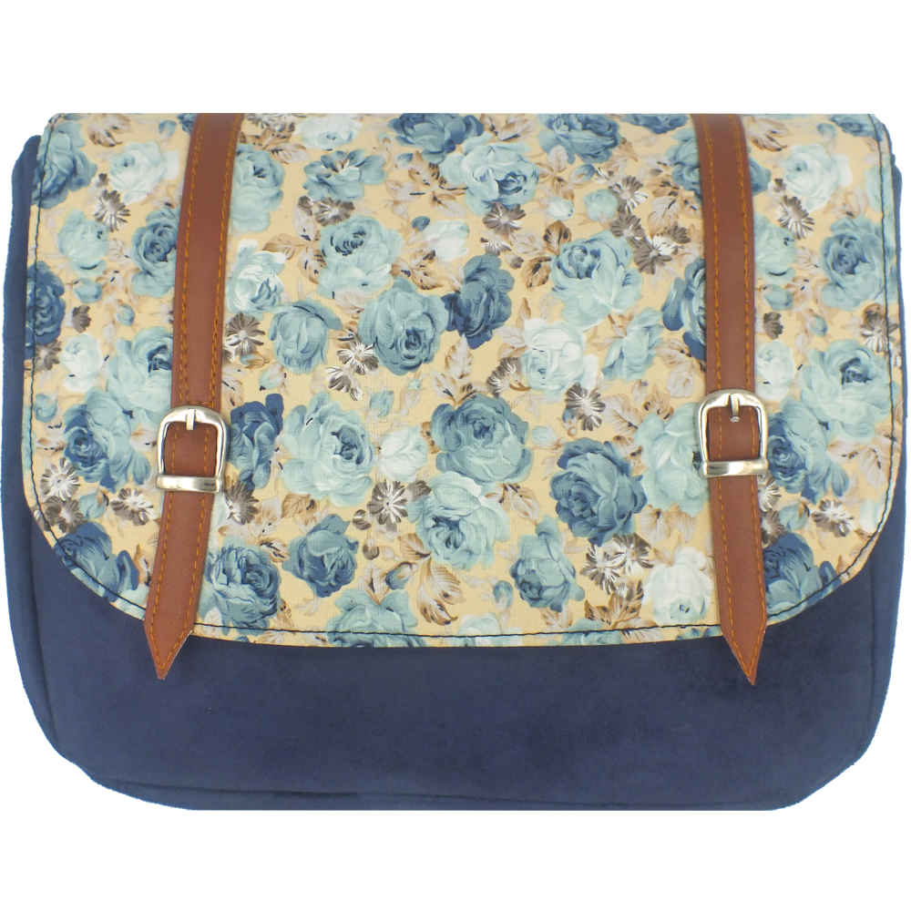 Main image of 波西米亚风斜挎单肩包，花卉图案 – Behesht 款