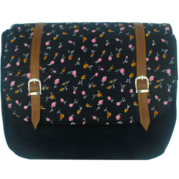 波西米亚风斜挎单肩包，花卉图案 – Shokofeh 款