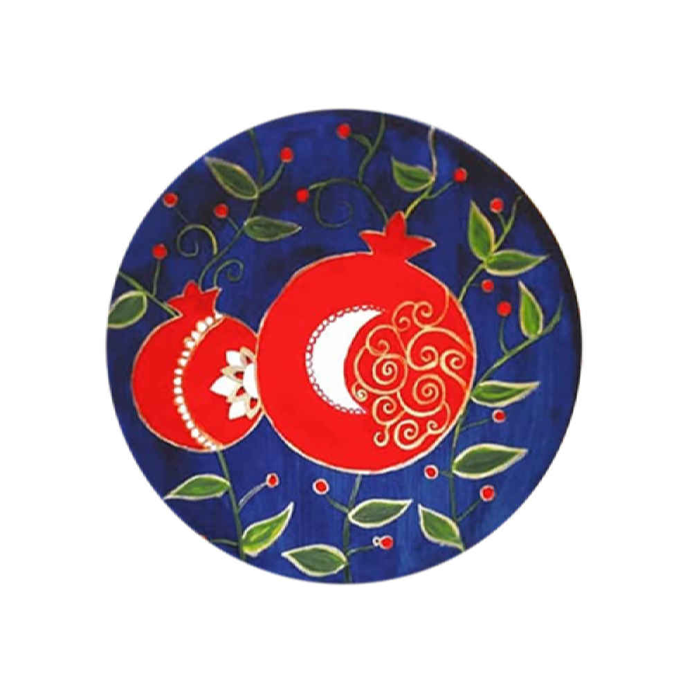 两件套 手绘装饰陶瓷盘 石榴(Anar)