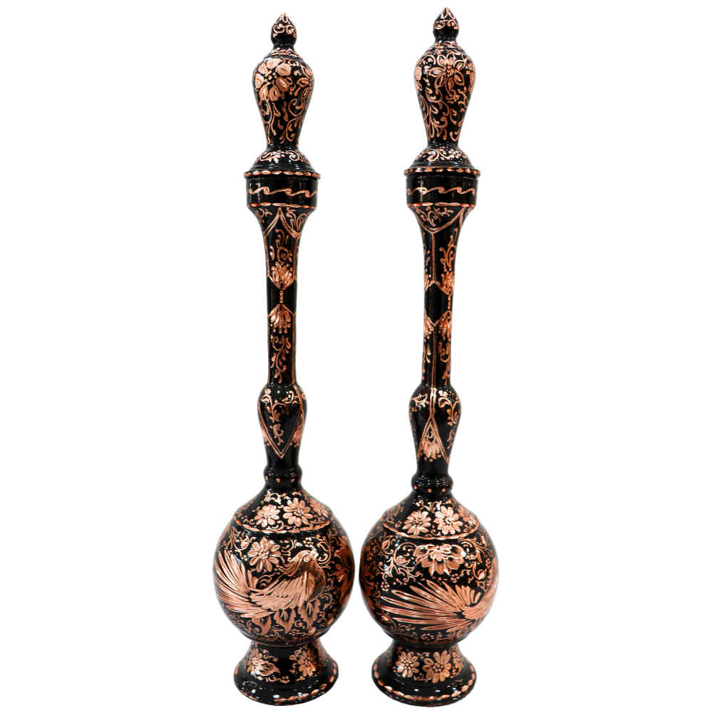 Main image of 装饰铜瓶 – 手工波斯雕刻 Shokoh（2件装）