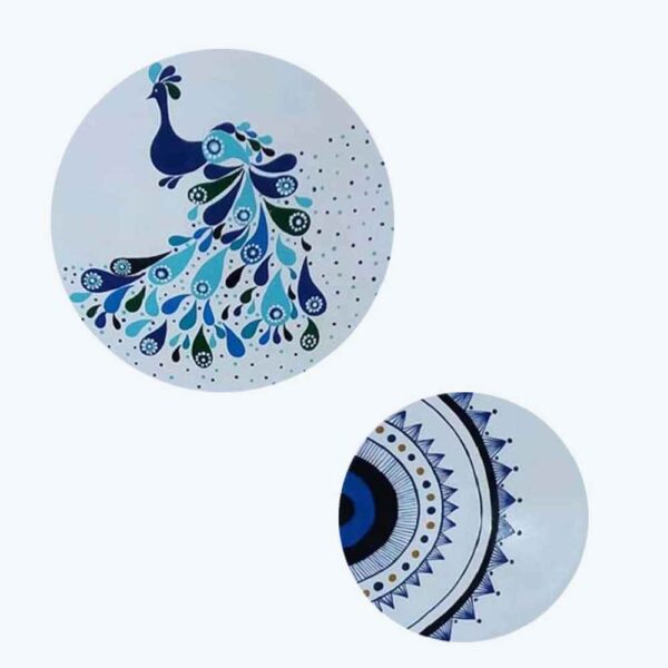 两件套 手绘装饰陶瓷盘 西莫尔（Simorgh）