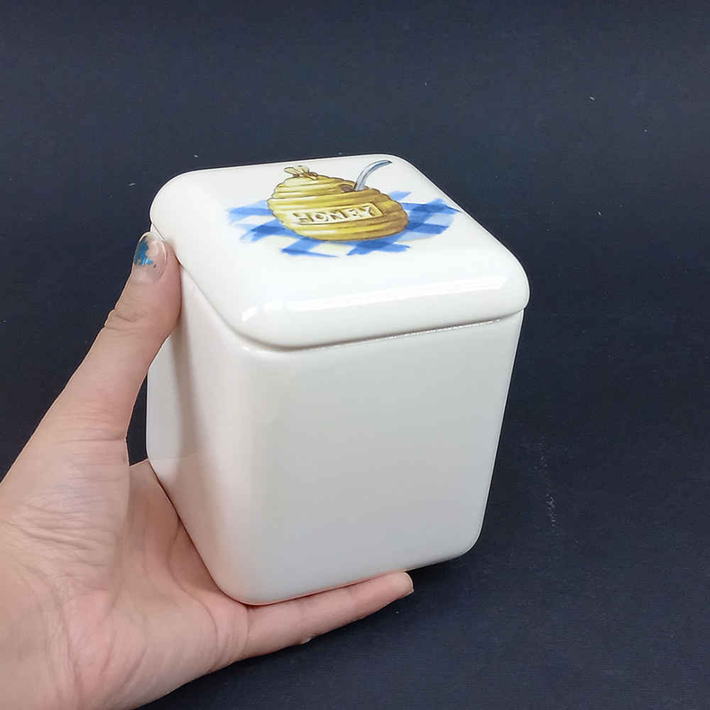 陶瓷罐套装 – 厨房收纳与整理理想选择，Honey（3 件套）