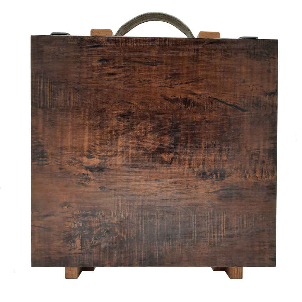 带抽屉的木制120色彩色铅笔盒 — 艺术家萨尔瓦设计