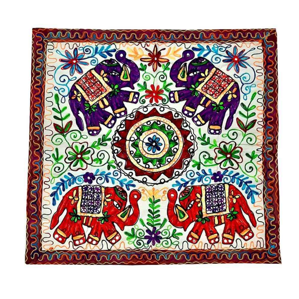 Main image of 刺绣挂毯——巴洛奇文化遗产大象图案纺织艺术