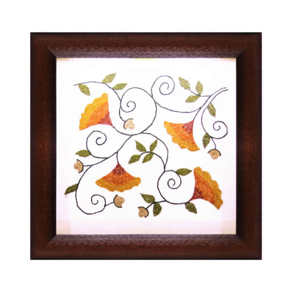 波斯刺绣挂毯——花卉 Golestan 图案纺织艺术