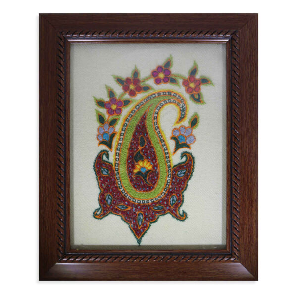 波斯刺绣挂毯——花卉 Shafagh 图案纺织艺术