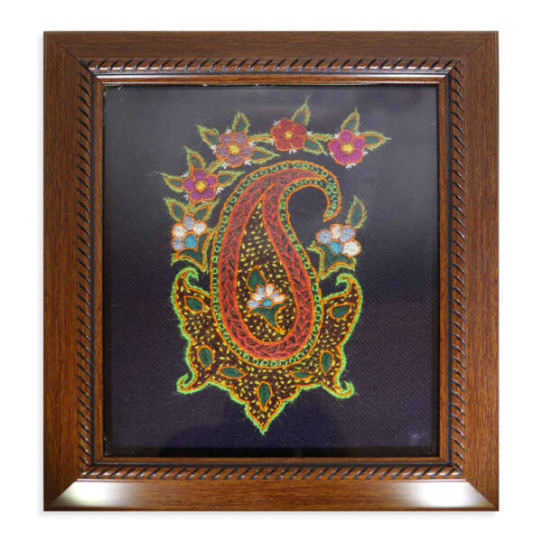 波斯刺绣挂毯——花卉 Taranom 图案纺织艺术