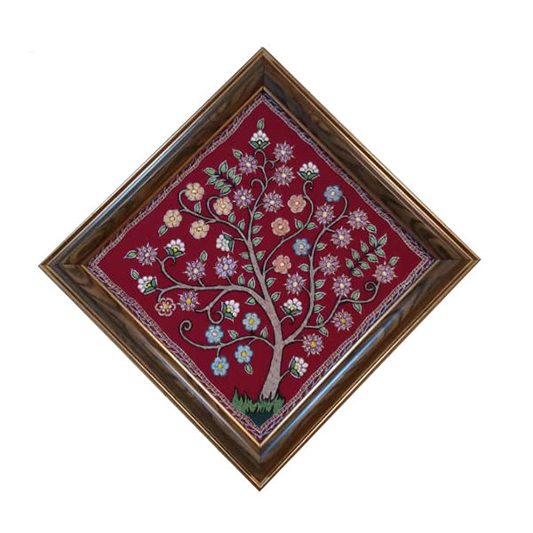 Main image of 波斯刺绣挂毯——花卉生命之树图案纺织艺术