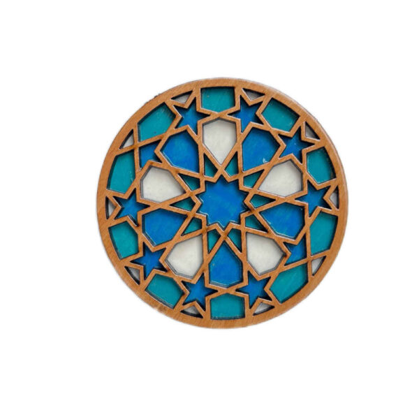 木质几何杯垫 – 设计款 Darya (2件装)