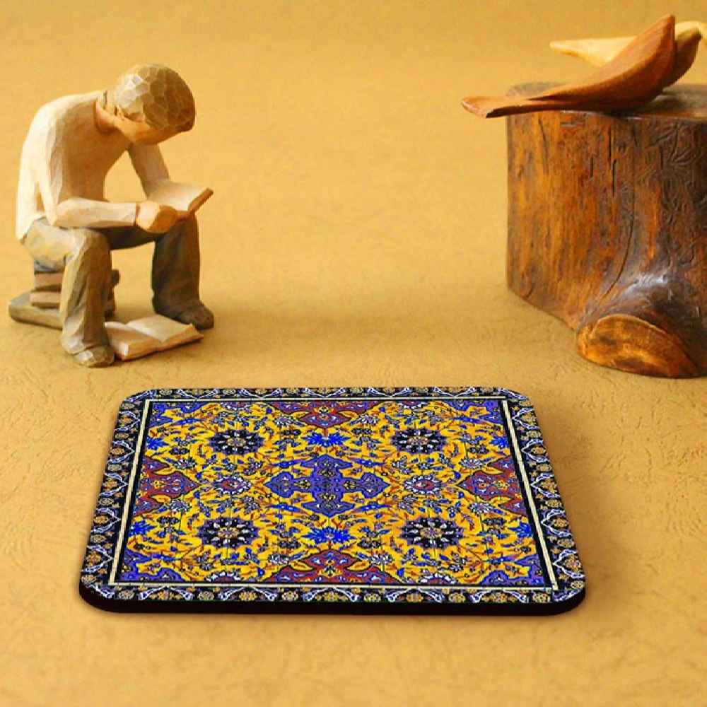 饮品杯垫套装带杯架 – 波斯灵感艺术设计 Diana