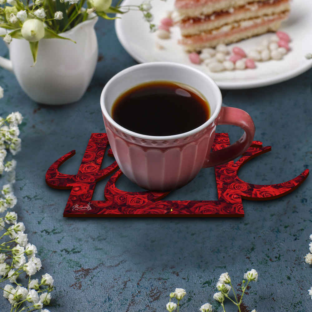 饮品杯垫套装 – 波斯灵感书法设计 Eshgh