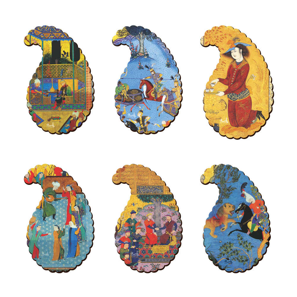 Main image of 饮品杯垫套装 – 波斯灵感艺术设计 Ghajar