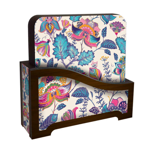 饮品杯垫套装带杯架 – 波斯灵感艺术设计 Kiana