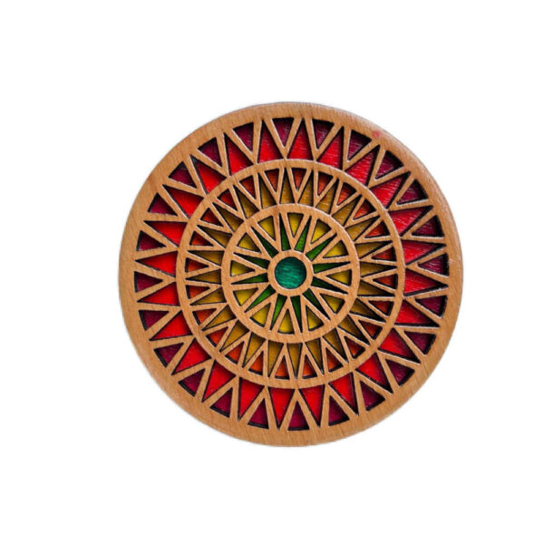 木质几何杯垫 – 设计款 Raika (2件装)