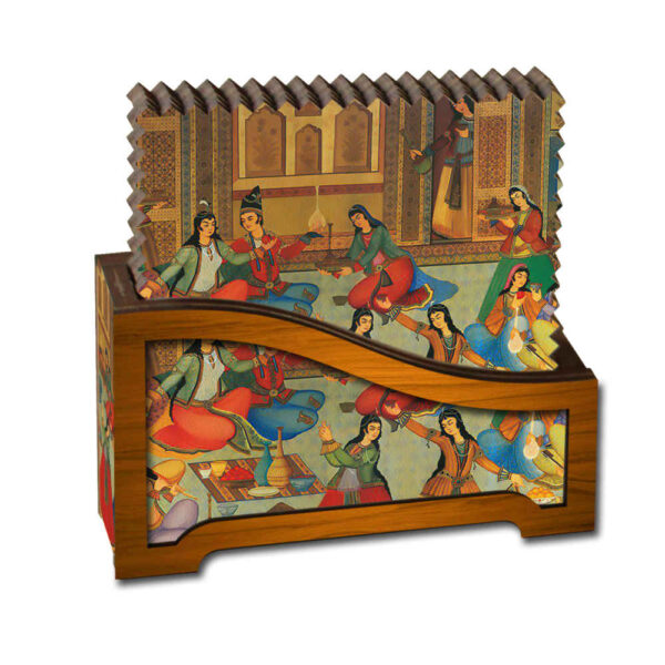 饮品杯垫套装带杯架 – 波斯灵感艺术设计 Rima