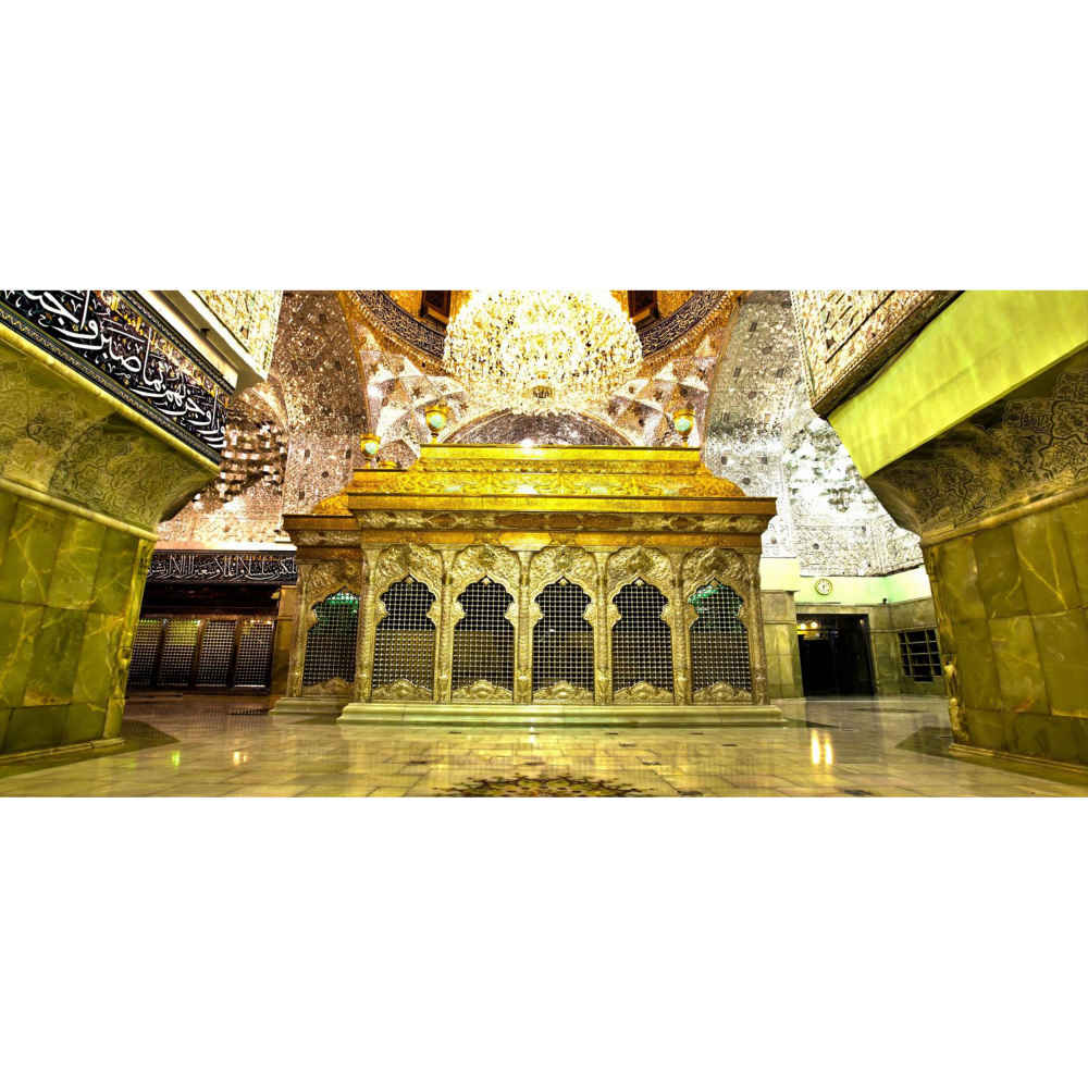 伊斯兰陶瓷咖啡杯 – 伊玛目侯赛因圣陵图案