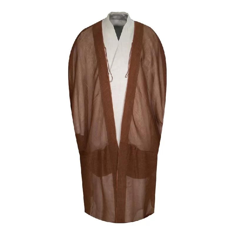 伊斯兰男士美利奴羊毛夏季 Bisht 长袍 – 阿拉伯设计款