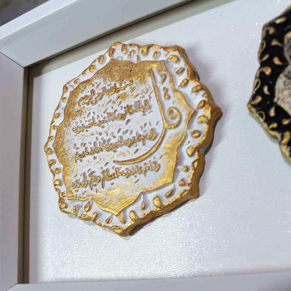 装饰性伊斯兰陶瓷艺术模型——Chahar Qol(四问)