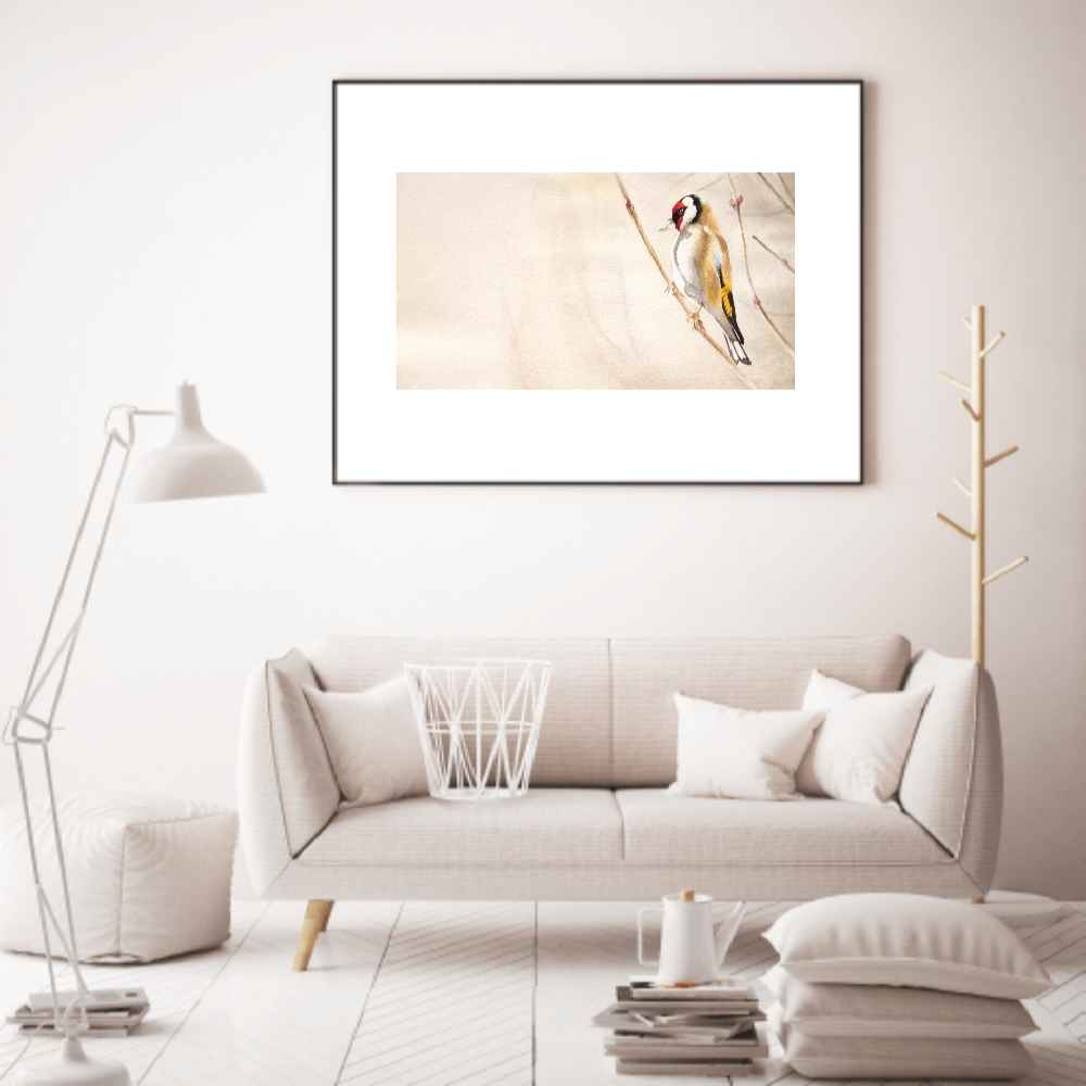 原作写实艺术绘画 – 纸板油画，《鸟》