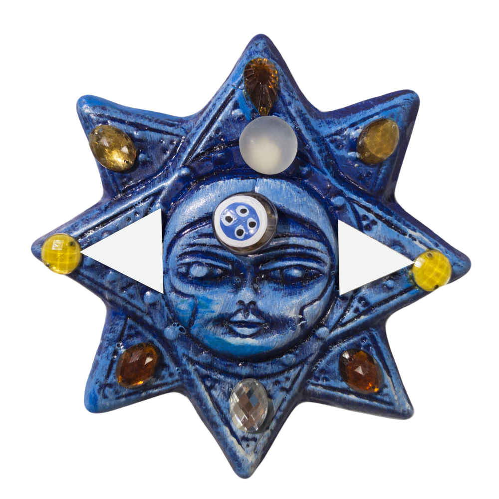 Main image of 波斯陶瓷装饰墙饰护身符 – 太阳款