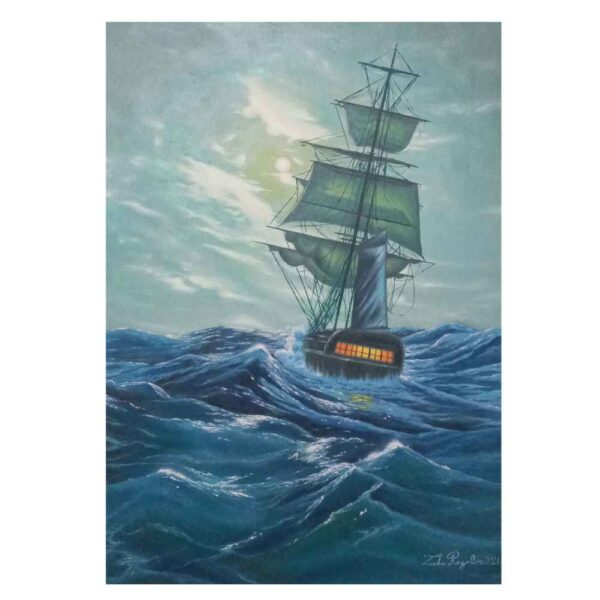 原作写实绘画 – 布面油画，《海洋》