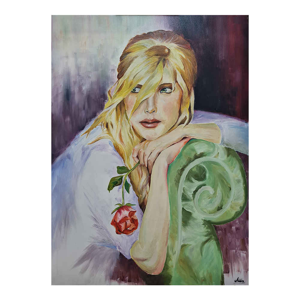 Main image of 原作写实绘画 – 布面油画，《女子》