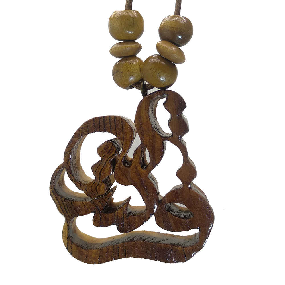 波斯木质项链 艺术款 Typography