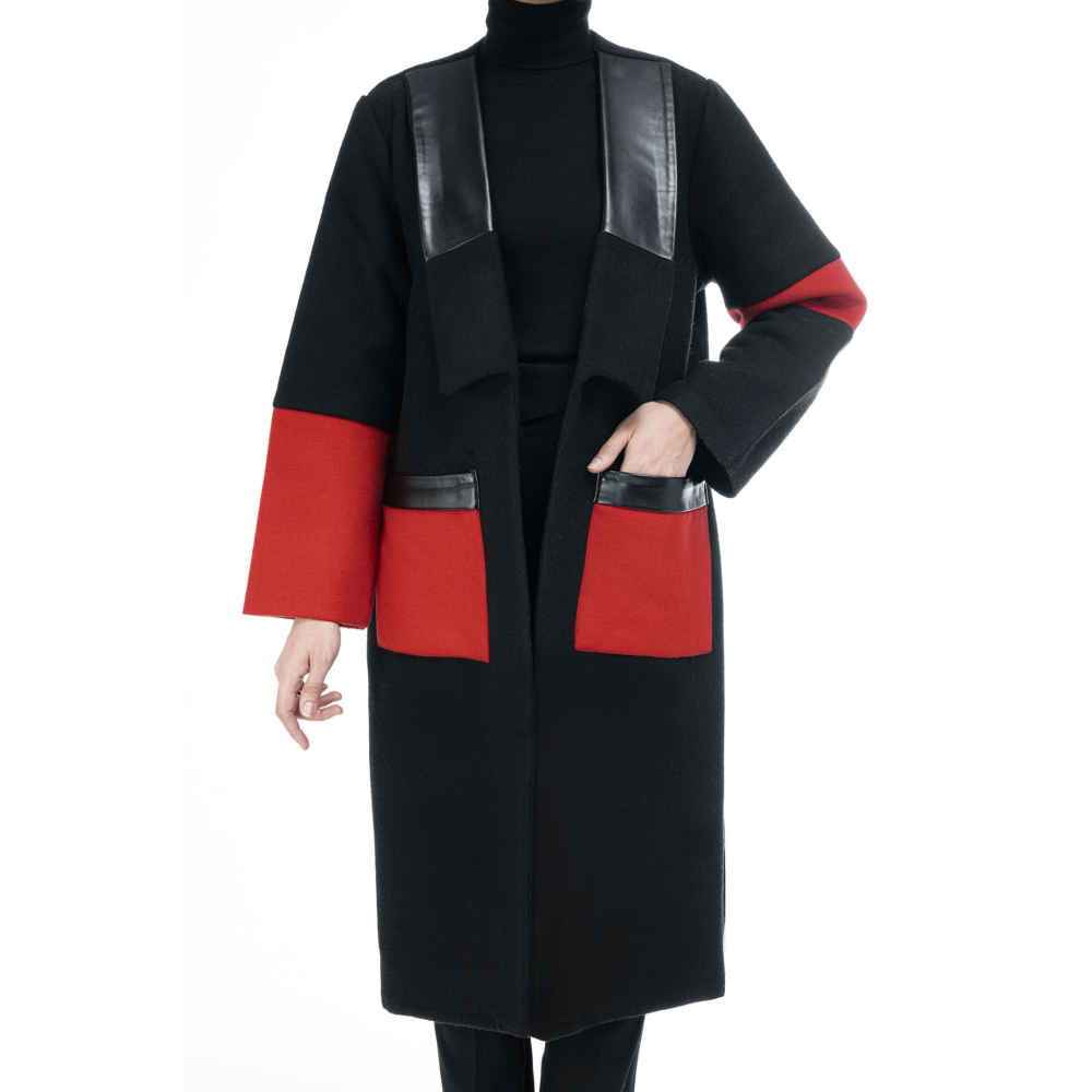 Main image of 女式双排扣棉质外套 – 36901