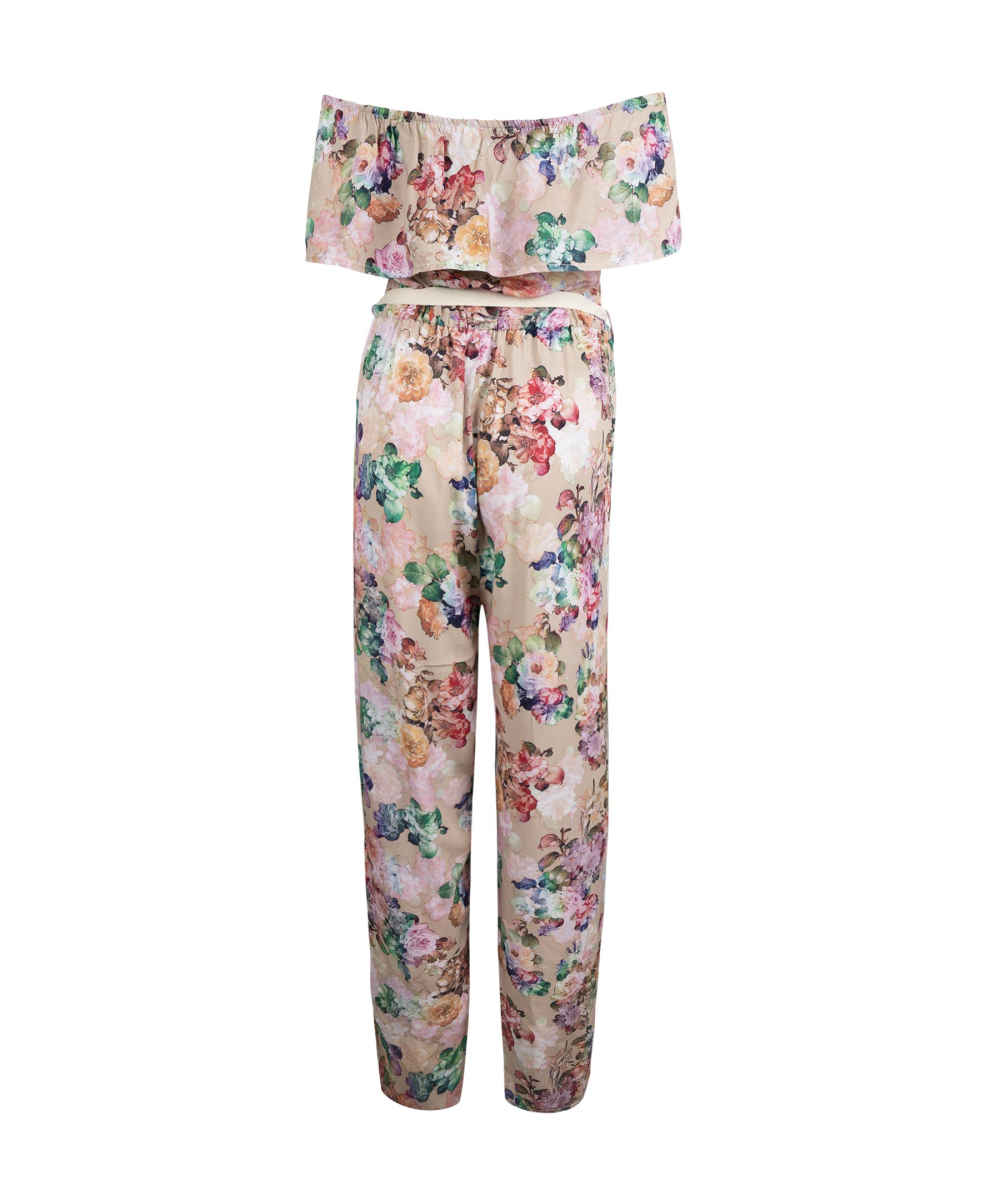 女式花卉连体裤 侧带 Laya 款