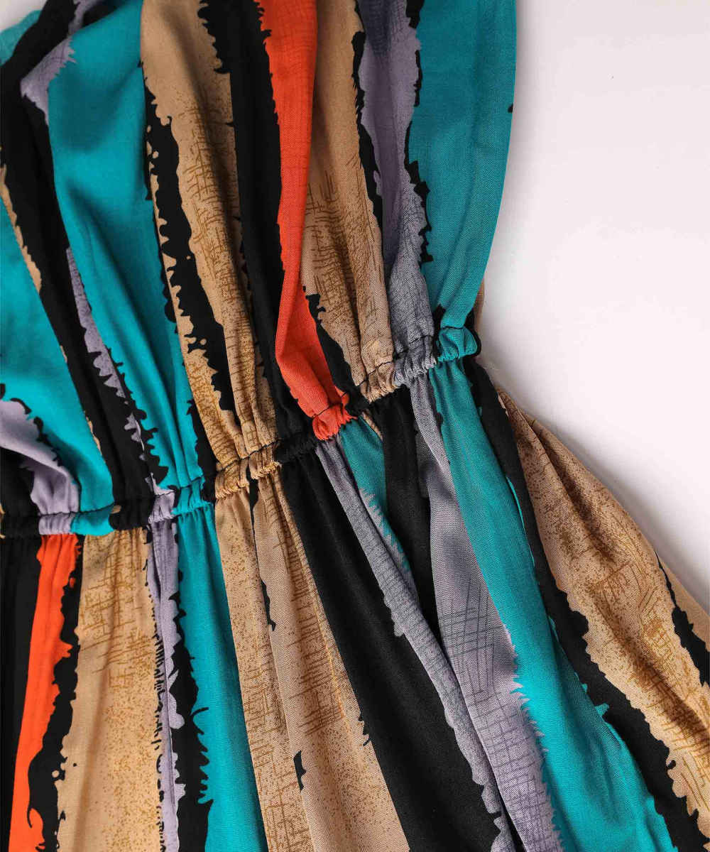 女式条纹阔腿连体裤 Hila 款