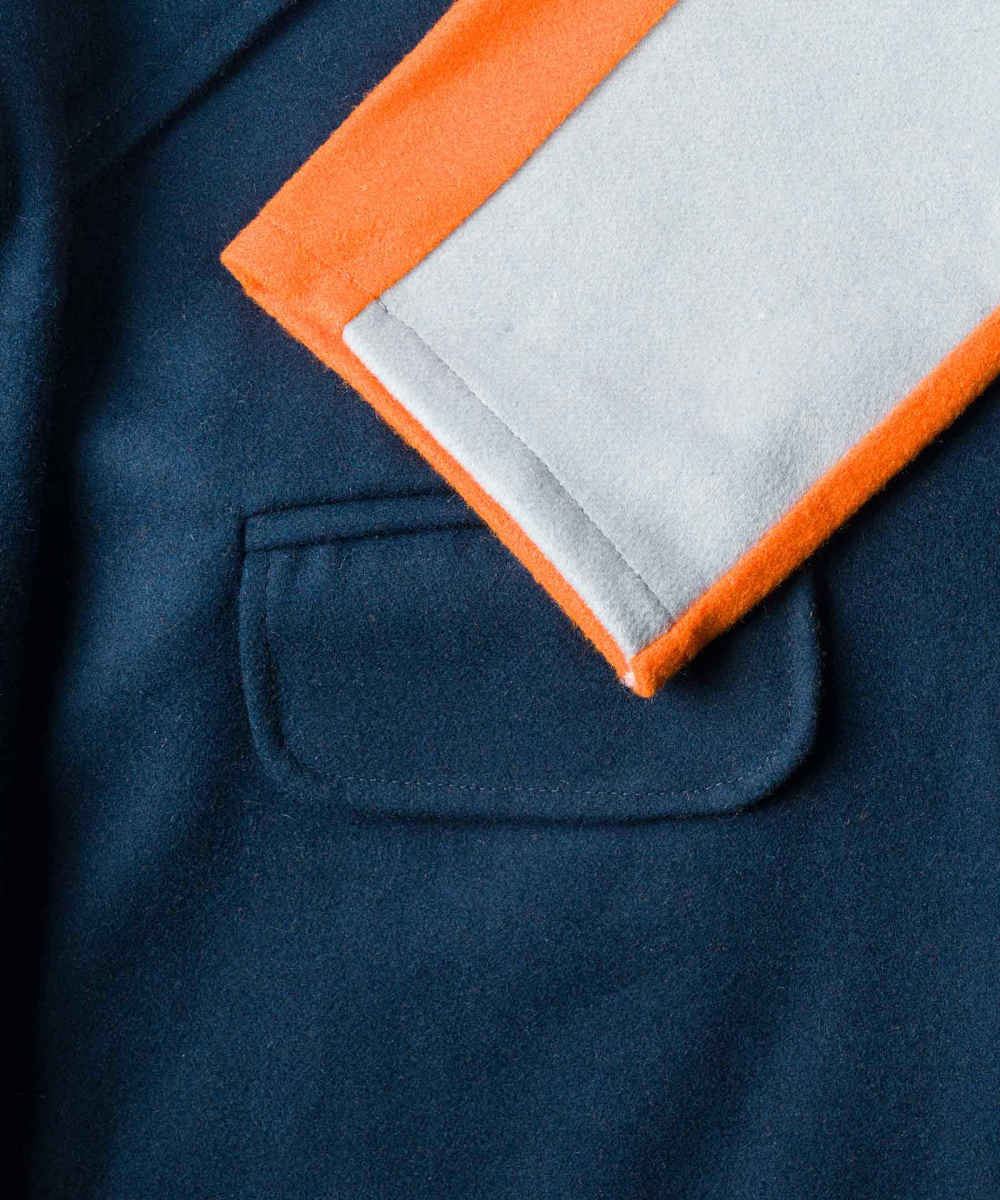 女式双排扣棉质外套 – 高品质