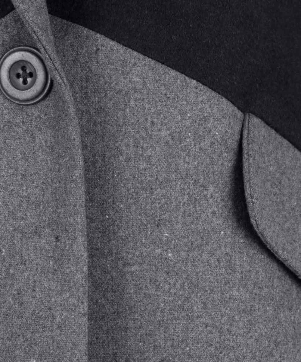 女式双排扣羊毛外套 – 37505