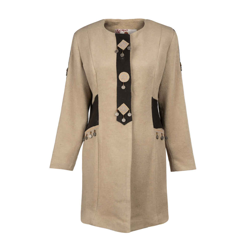 Main image of 女式双排扣羊毛外套 – 54634