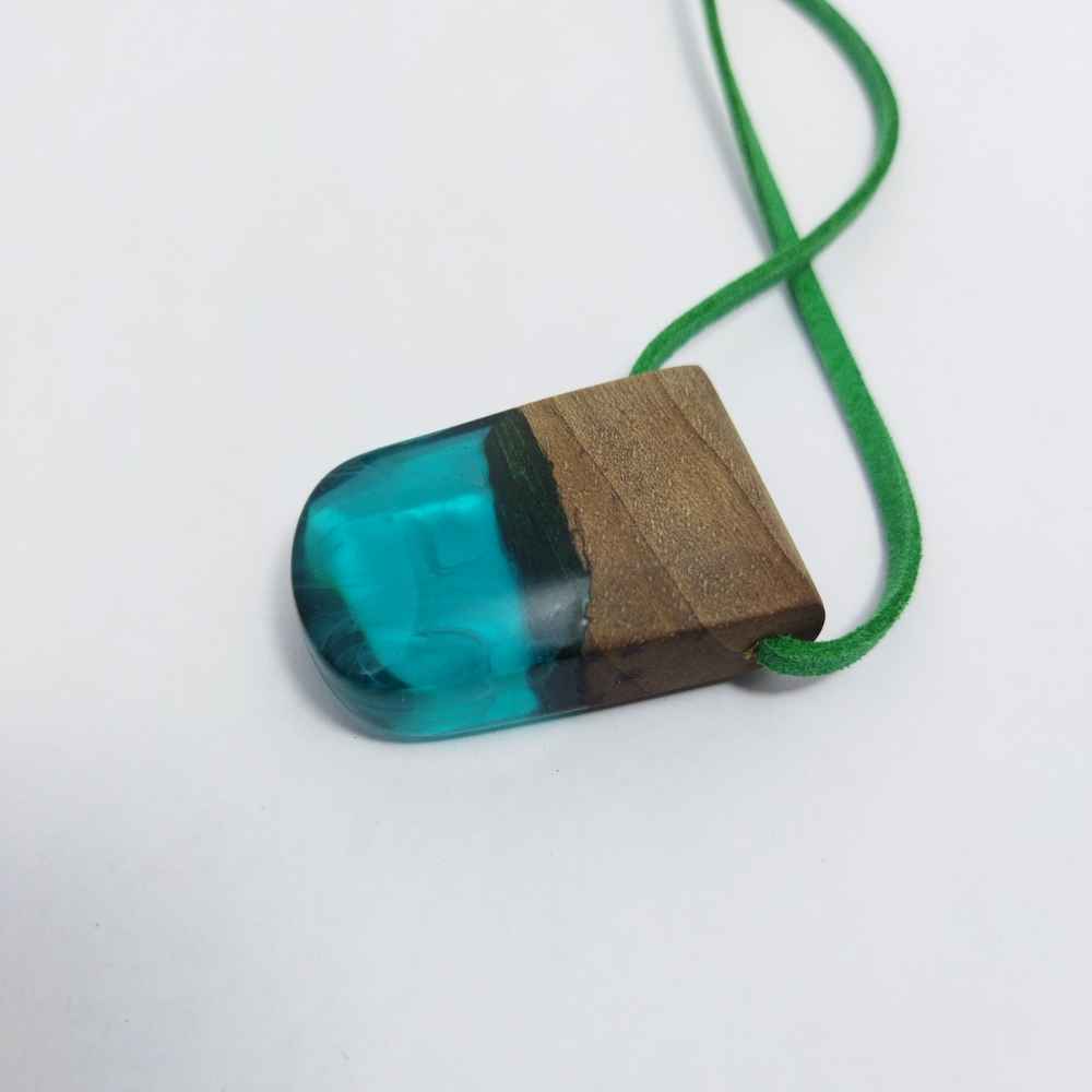 木与树脂项链 手工艺术 大胆风格 Oghyanous