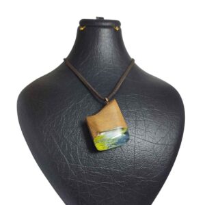 木与树脂项链 手工艺术 大胆风格 Rock
