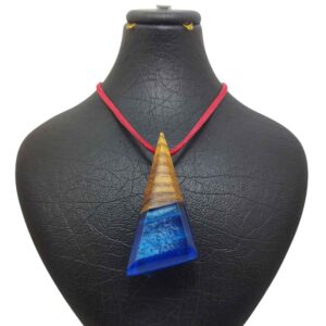 木与树脂项链 手工艺术 大胆风格 Tiara