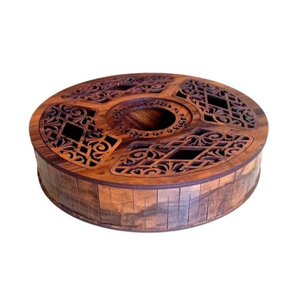 木质茶叶收纳盒——带内置加热功能，可存放散茶和茶包