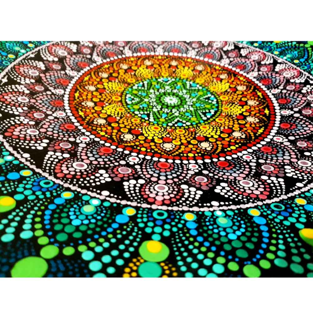 装饰陶瓷盘 手绘点绘艺术 巴兰