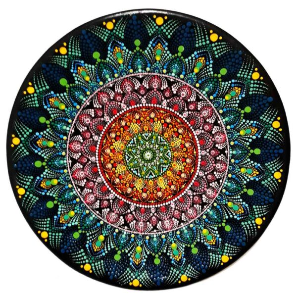 装饰陶瓷盘 手绘点绘艺术 巴兰