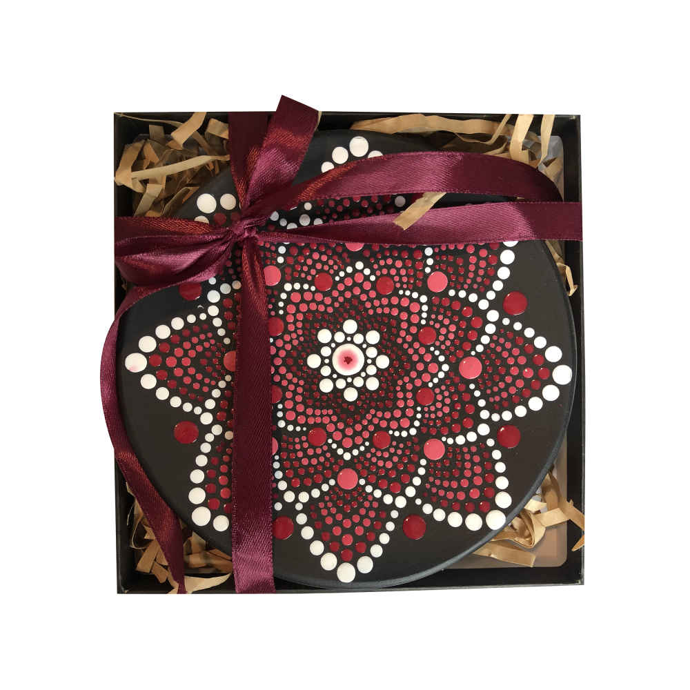 装饰陶瓷盘 手绘点绘艺术 索尔赫