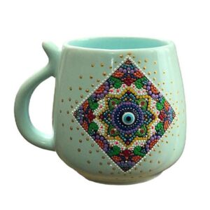 手工艺术陶瓷杯 – 点画图案，Panah款