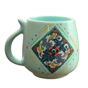 手工艺术陶瓷杯 – 点画图案，Romina款