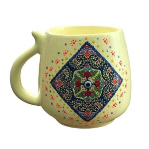 手工艺术陶瓷杯 – 点画图案，Taraneh款