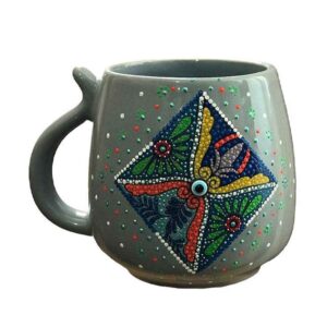 手工艺术陶瓷杯 – 点画图案，Tiara款
