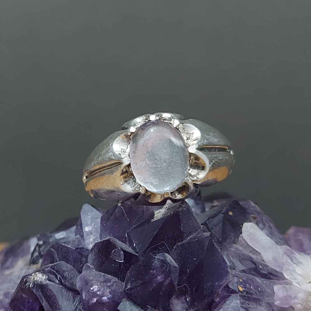 男士波斯 Dur-e Najaf 银戒指 优雅款 Borhan